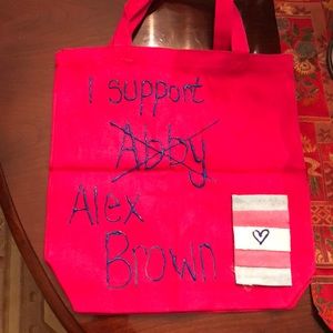 Trans pride support tote bag.